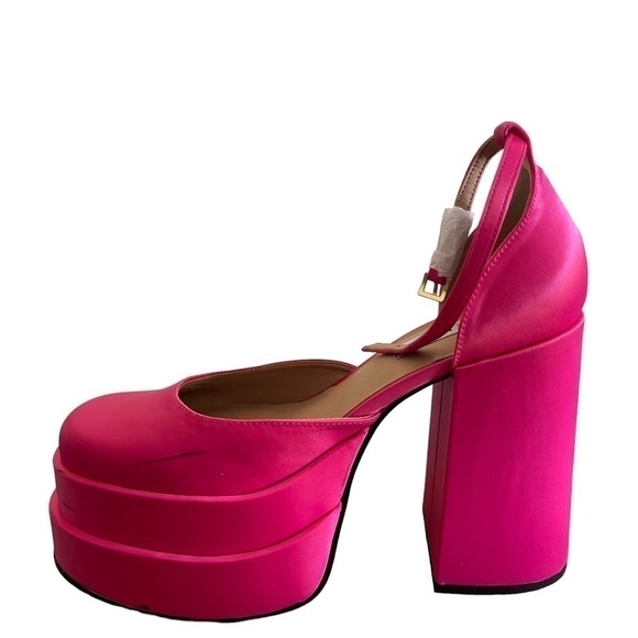 Steve Madden NWT Charlize Platform in Pink Size 9.5 Barbie Core - Picture 2 of 7